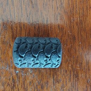 Elegant Black Textured Cuff Links